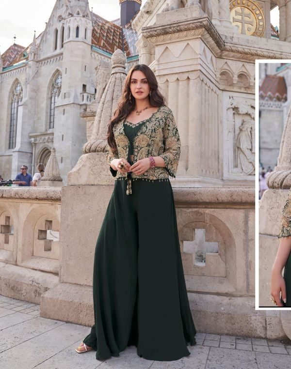 Silk Sharara Gharara - Green