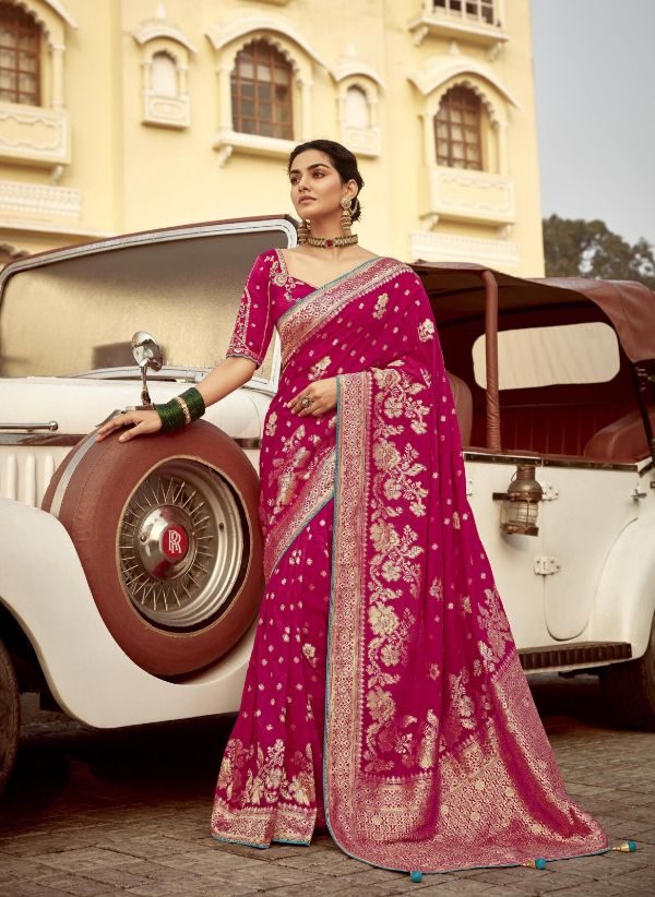 Silk Saree-Pink