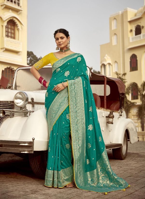 Silk Saree- RM Sea Green