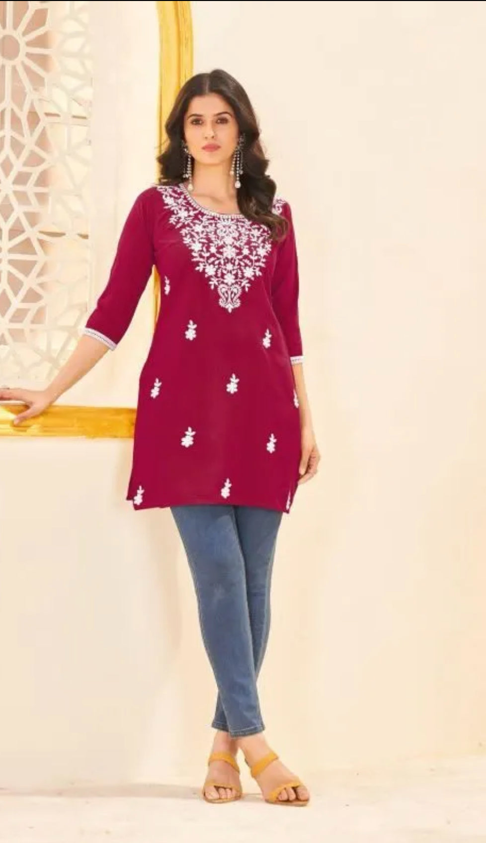 Short Kurti - Red