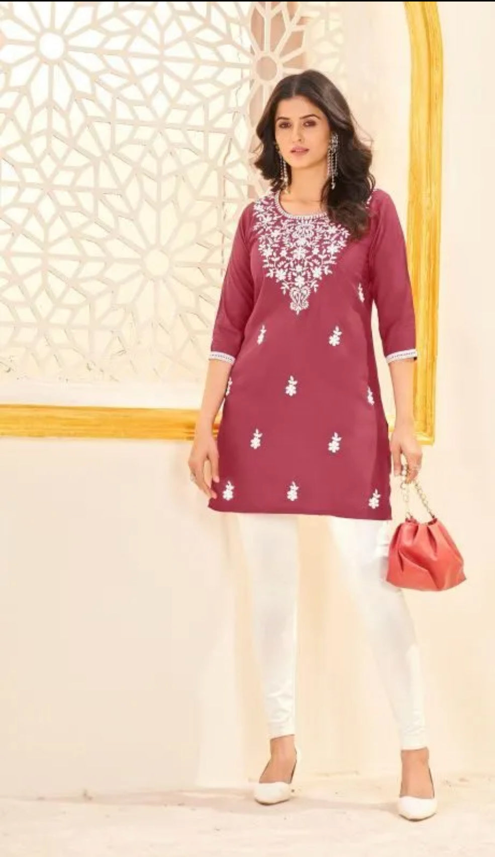 Short Kurti - Magenta
