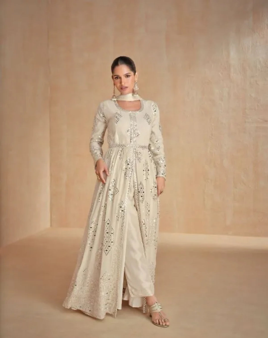 Premium Gown Set-AA -Ivory
