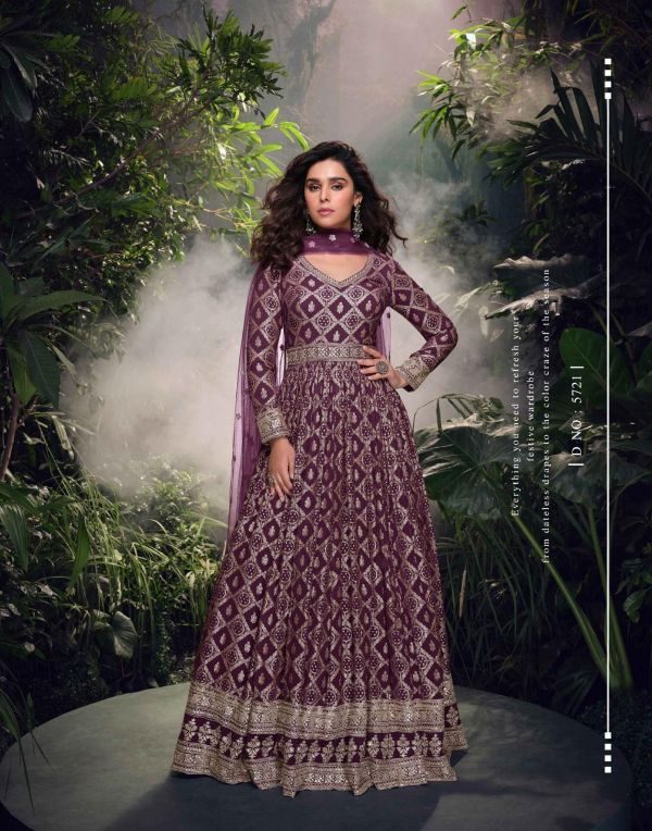 Jacquard Silk Gown - SL Mageneta