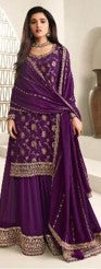 Sharara and Gharara- Purple