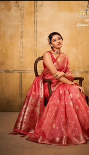 Banarasi Tissue Collection- Pink