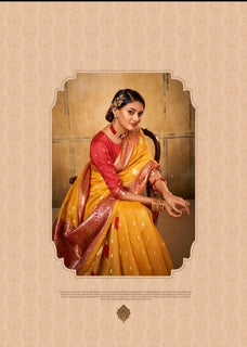 Banarasi Tissue Collection- Yellow