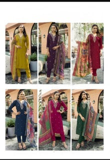 Luxury Salwar Kameez Set -RO- Bottle Green