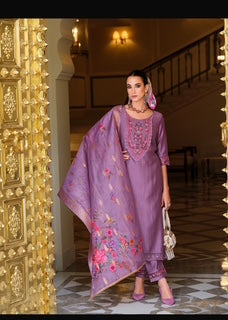 Designer Salwar Kameez- Purple