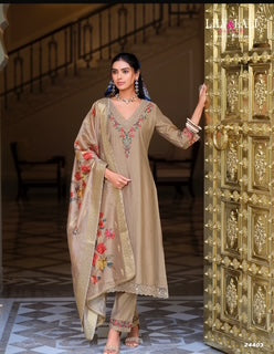 Designer Salwar Kameez- Beige