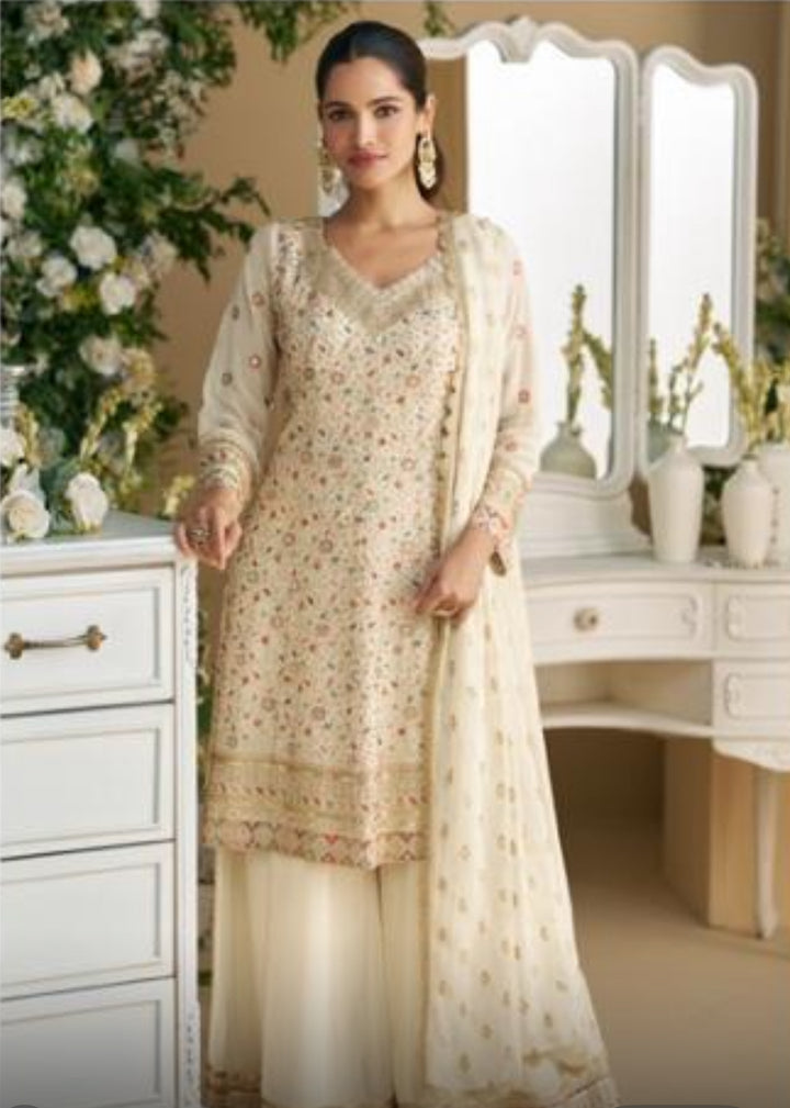 Sharara Gharara SM- Cream