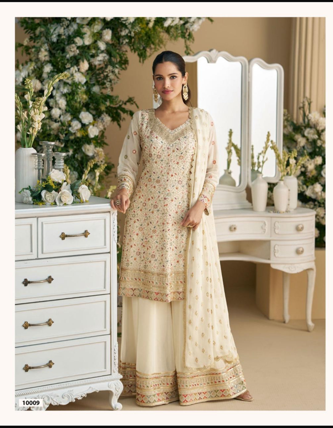 Sharara Gharara SM- Cream