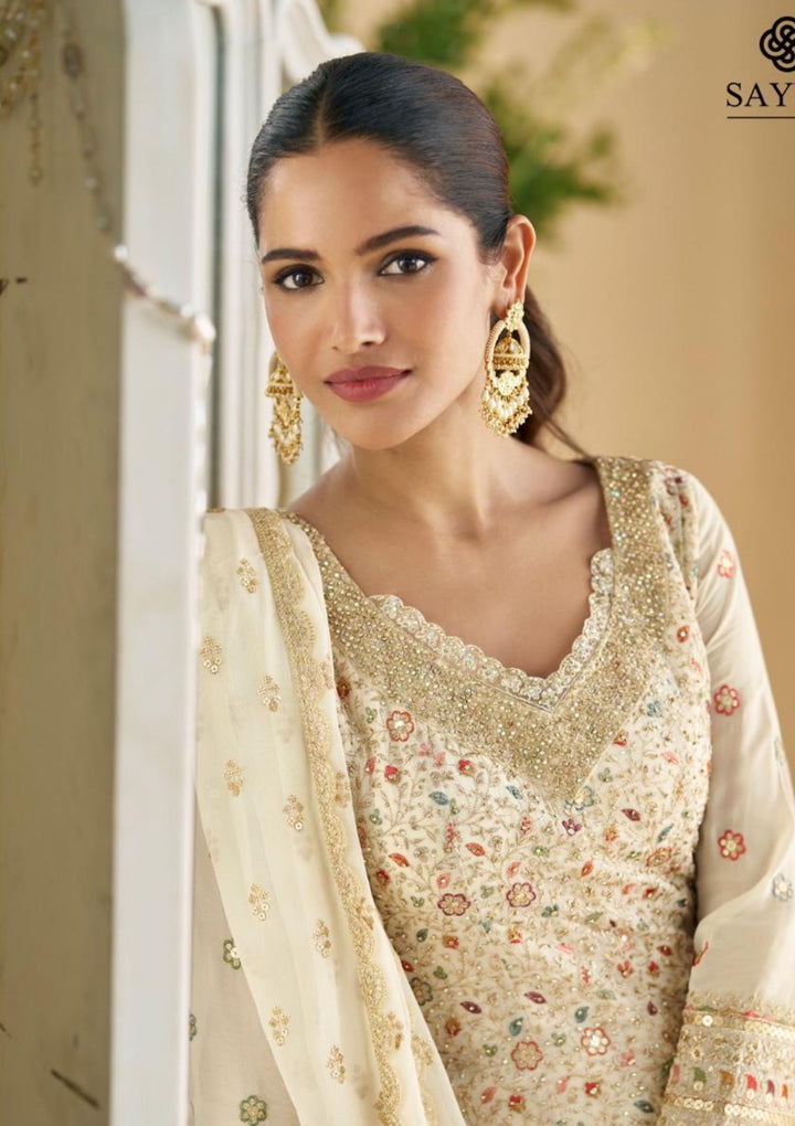 Sharara Gharara SM- Cream