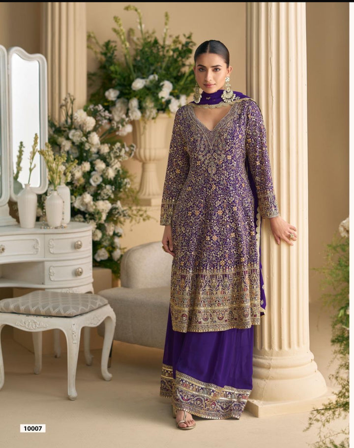 Sharara Gharara SM- Purple