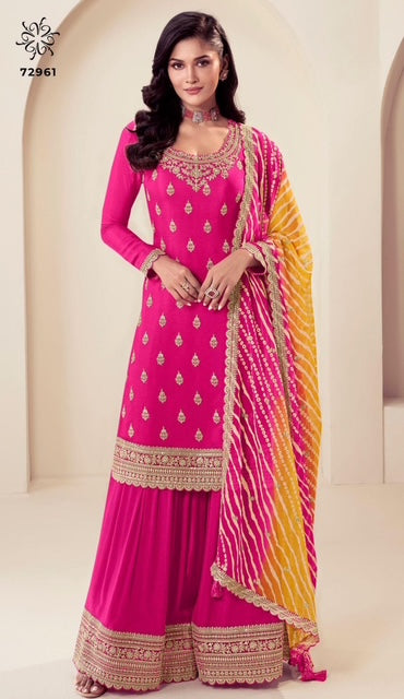 Sharara Gharara KRP- Hot Pink