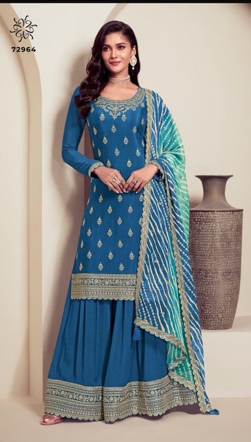Sharara Gharara KRP- Blue