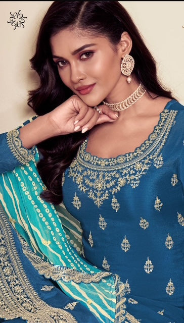 Sharara Gharara KRP- Blue