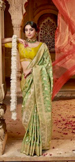 Designer Saree KK-  Green