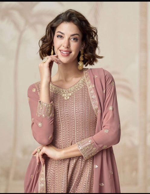 Sharara Gharara AS- Pink-Peach