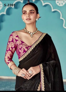 Designer Saree KA- Black