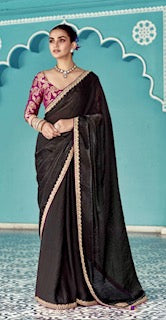 Designer Saree KA- Black